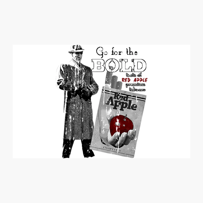 Red Apple Vintage Ad Travel Mug