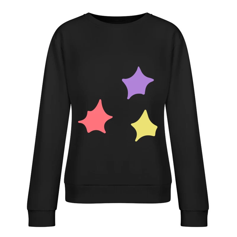 Étoiles colorées abstraites Femme Sweat-shirt à enfiler