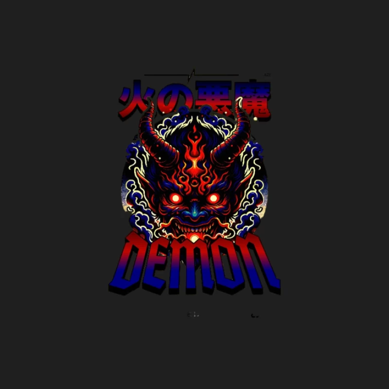 Flammendem Dämonendesign Herren Tanktops