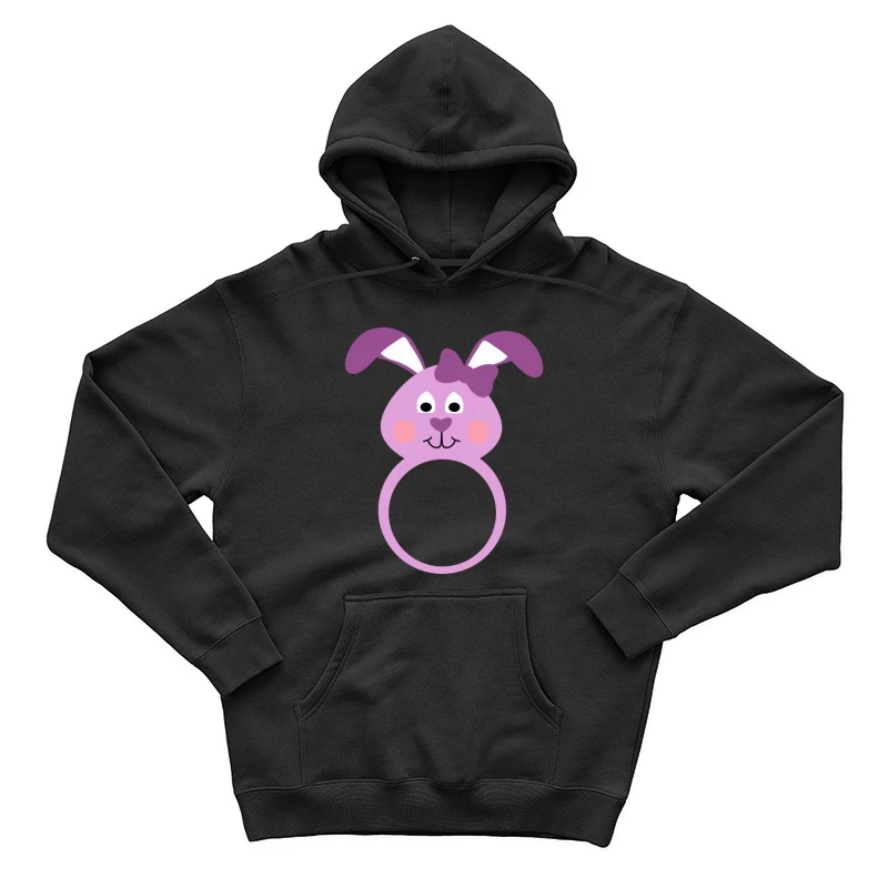 Anneau de lapin mignon violet Homme Sweat à capuche