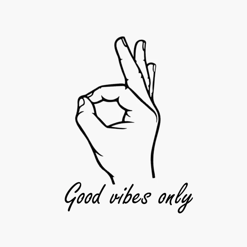 Hand Gesture: Okay Symbol with Fingers Crossed Cotton Tote Bag