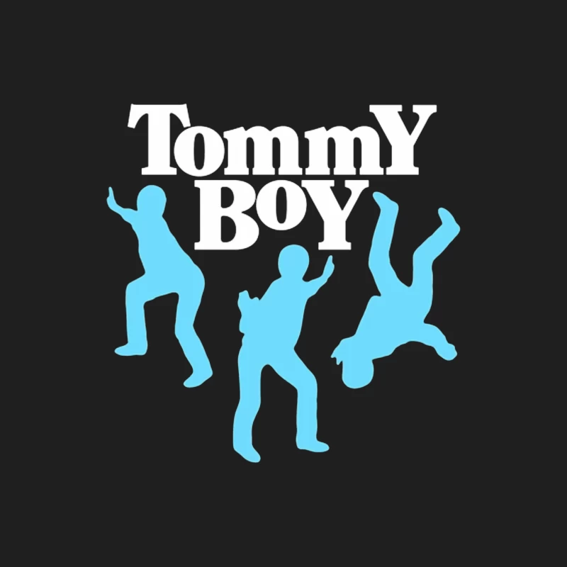 Tommy Boy Logo with Dancing Blue Silhouettes Male Tank Top