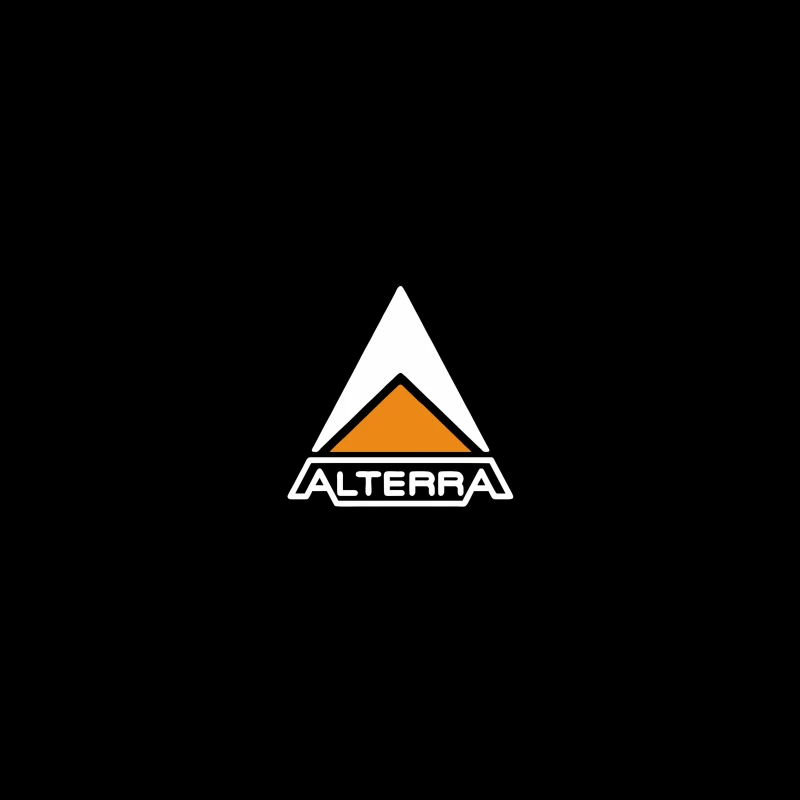 Alterra Corporate Logo with Orange Triangle Design Coffee Mug