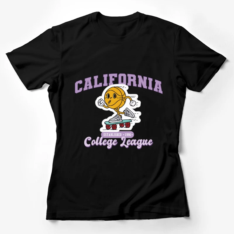 Kalifornische College-Liga Skater Basketballstil Damen T-Shirt