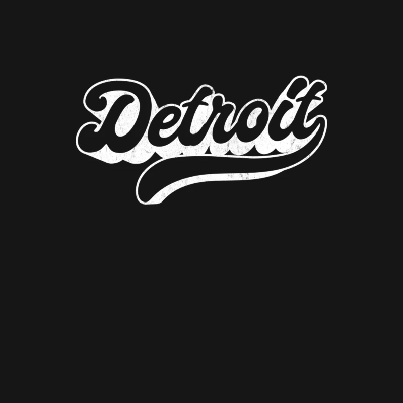 Detroit  Retro Typography Design Male Long Sleeve T-Shirt
