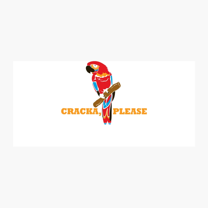 Humorous Cartoon Parrot Cracker Pun Coffee Mug