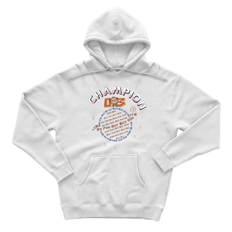 Lustiger Affen-Champion Herren Pullover Hoodie