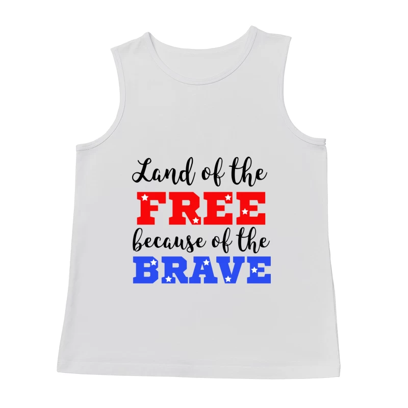 Design USA : Liberté et Courage Homme Débardeur