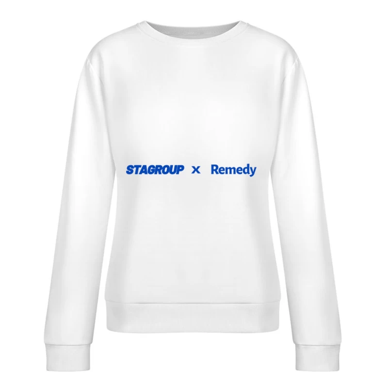 Stagroup und Remedy Kollaboration Logo Damen Pullover Sweatshirt