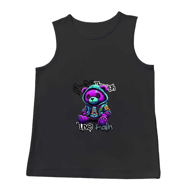 Bunter Bär in Kapuzenpullover Herren Tanktops