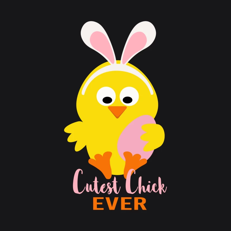 Poussinet mignon avec oreilles de lapin et œuf de Pâques Homme Sweat à capuche