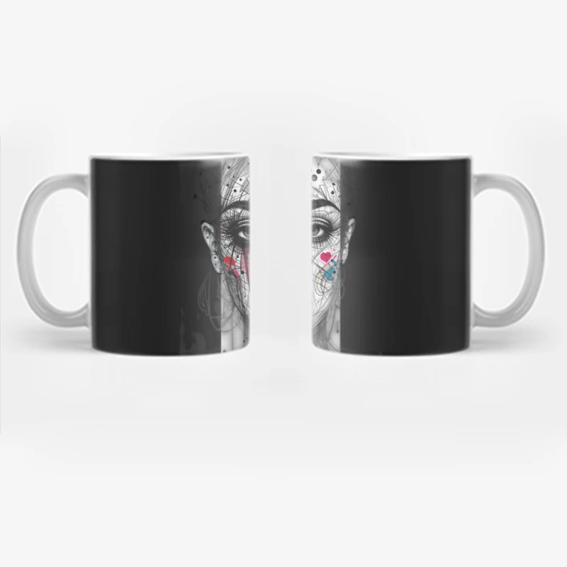 Abstract girl statue Coffee Mug