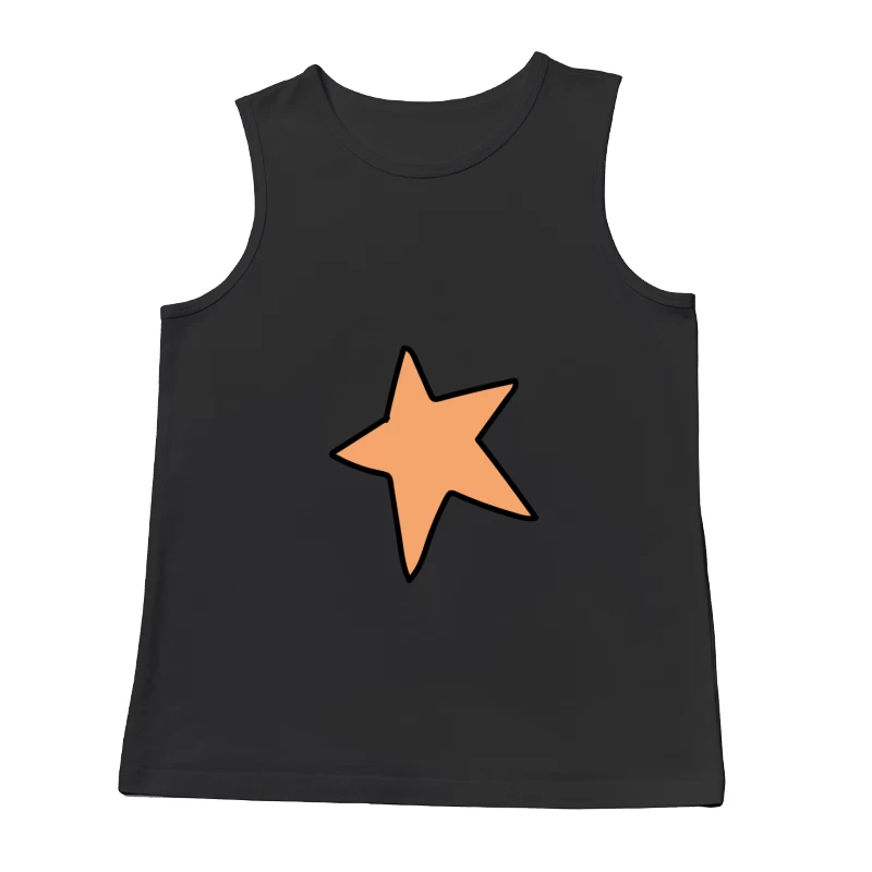 Étoile orange dessinée Homme Débardeur