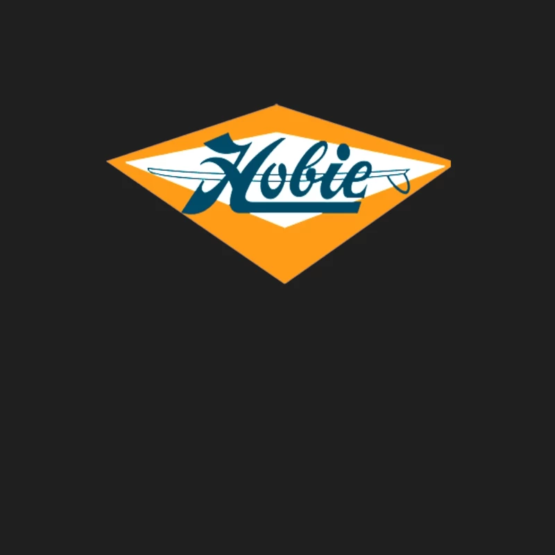 Retro Orange Diamond Hobie Water Sports Logo Male Tank Top