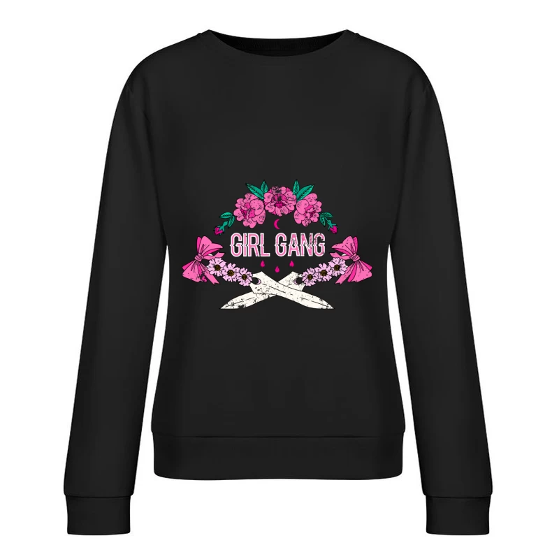 Sorcellerie Florale de la Girl Gang Femme Sweat-shirt à enfiler