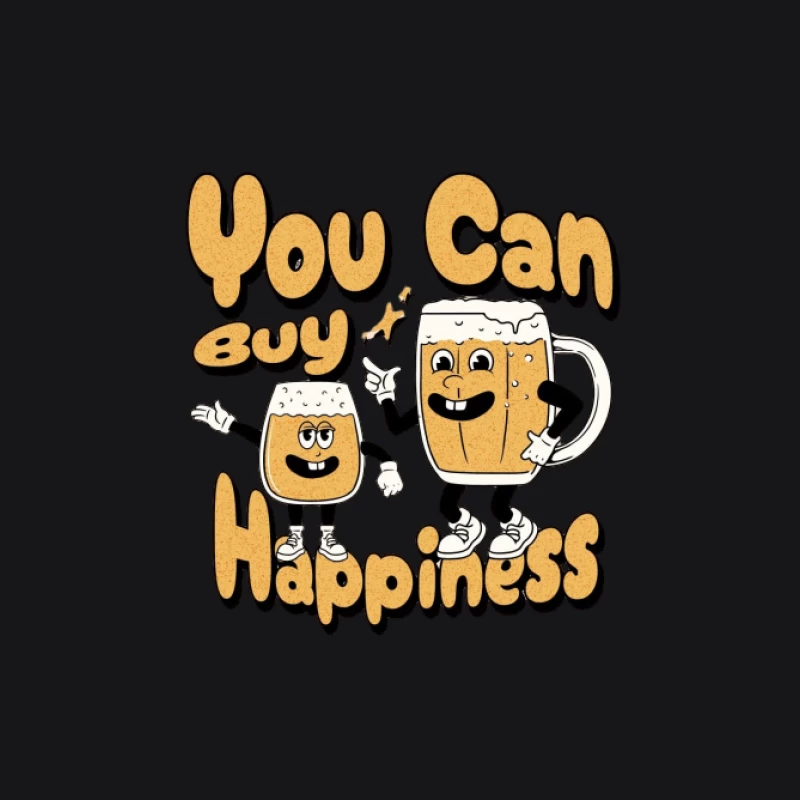 Illustration de Bière et Bonheur Homme Sweat à capuche