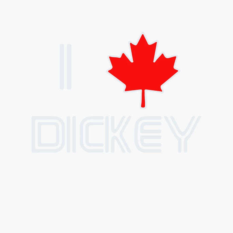 I Love Dickey Cotton Tote Bag