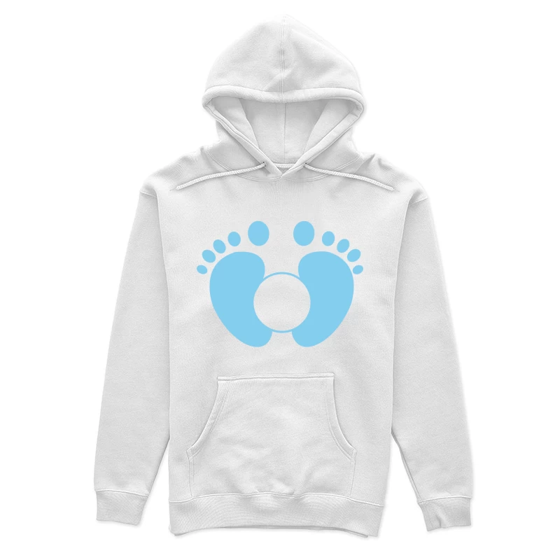 Empreintes de Bébé en Bleu Femme Sweat à capuche