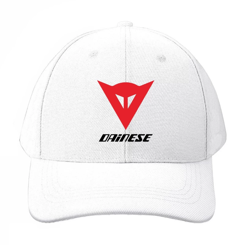 Dainese Motorcycle Gear Brand Logo in Red Baseball Cap