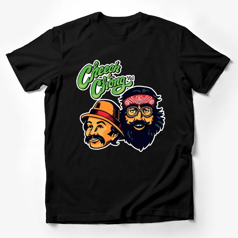 Cheech & Chong Retro Cartoon Logo Design Male T-Shirt