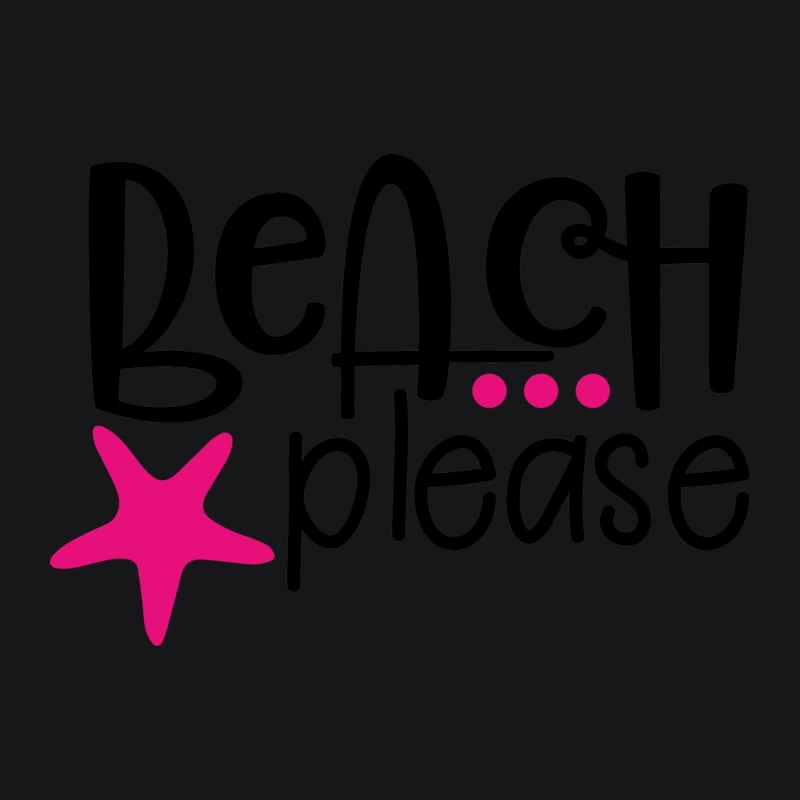 Design ludique 'Beach Please' avec étoile de mer Femme Sweat à capuche