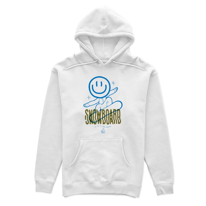 Snowboard-Spaß mit Smiley-Gesicht Damen Pullover Hoodie