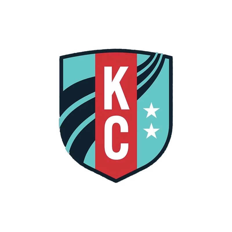 KC Sports Shield Logo with Stars Mouse Pad