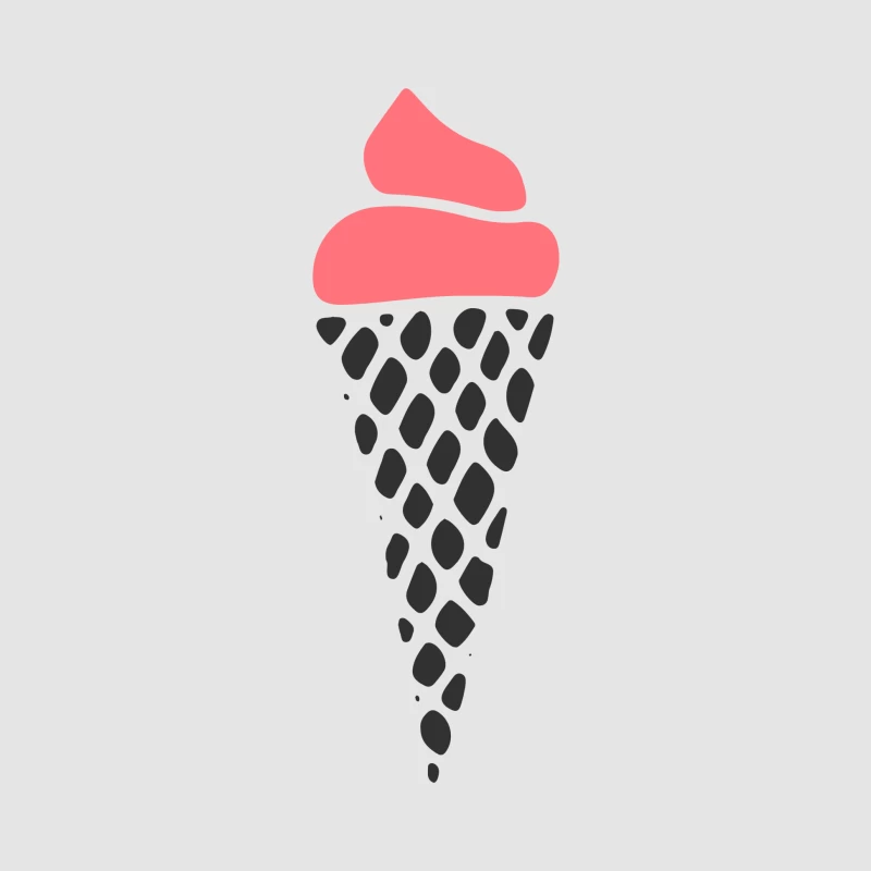 Glace en cône stylisé Homme Sweat à capuche