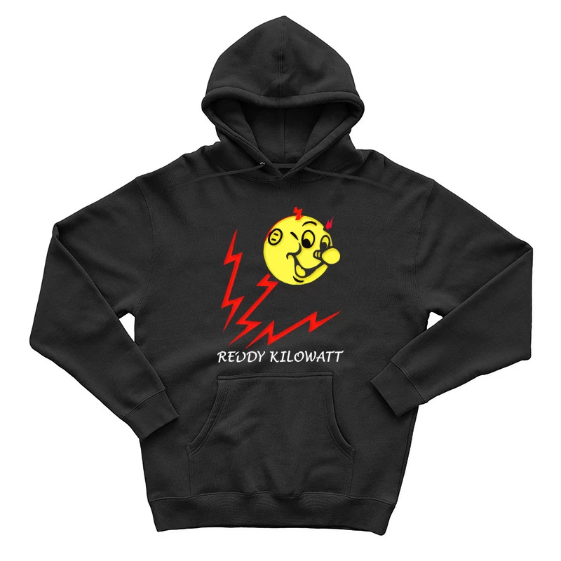 Reddy Kilowatt - Classic Electricity Company Mascot with Lightning Bolts Male Pullover Hoodie