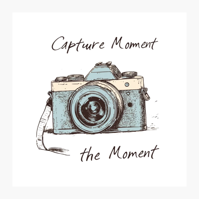 Vintage Camera Sketch: Capturing Moments in Retro Style Pin