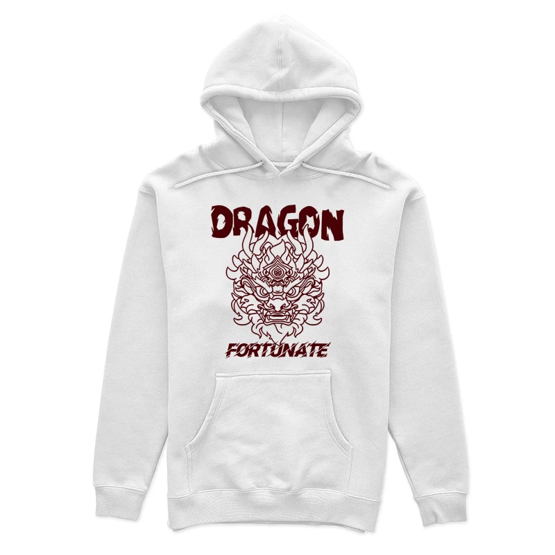 Glücklicher Drache Design Damen Pullover Hoodie