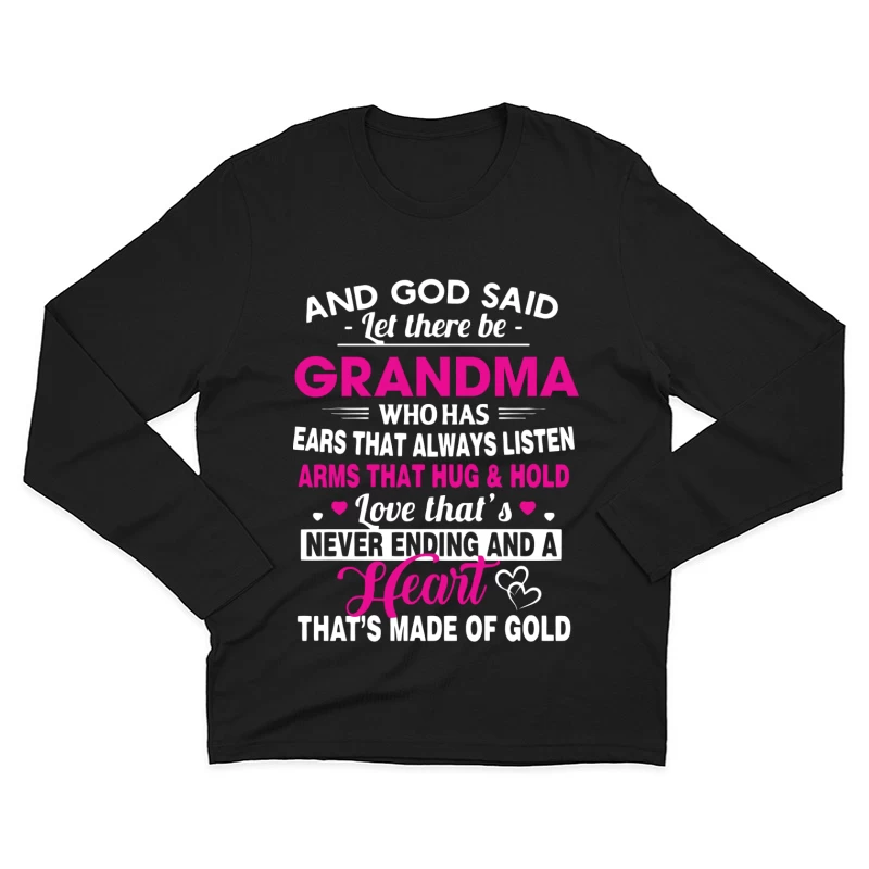 Hommage à une grand-mère avec amour et sagesse Homme Manches Longues T-Shirt