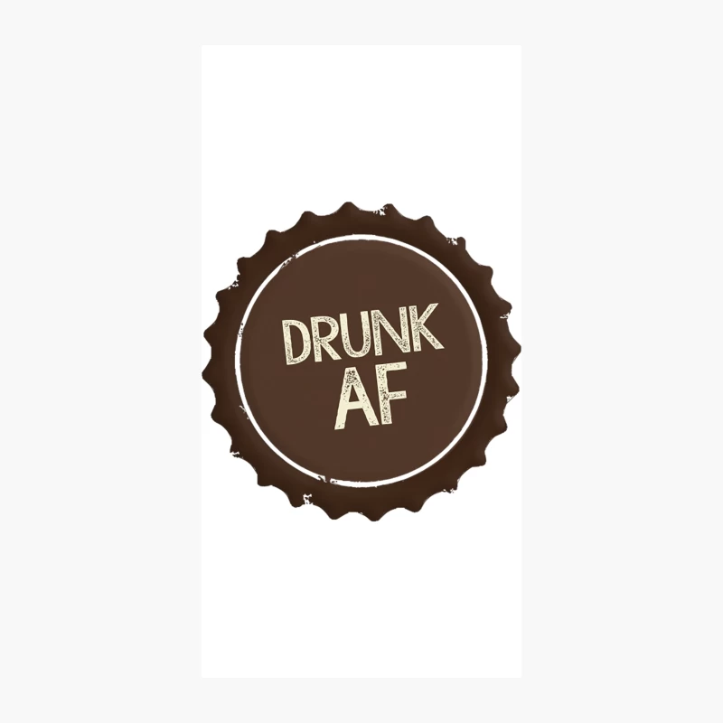Drunk AF - Funny Beer Bottle Top Slogan Tee iPhone Case