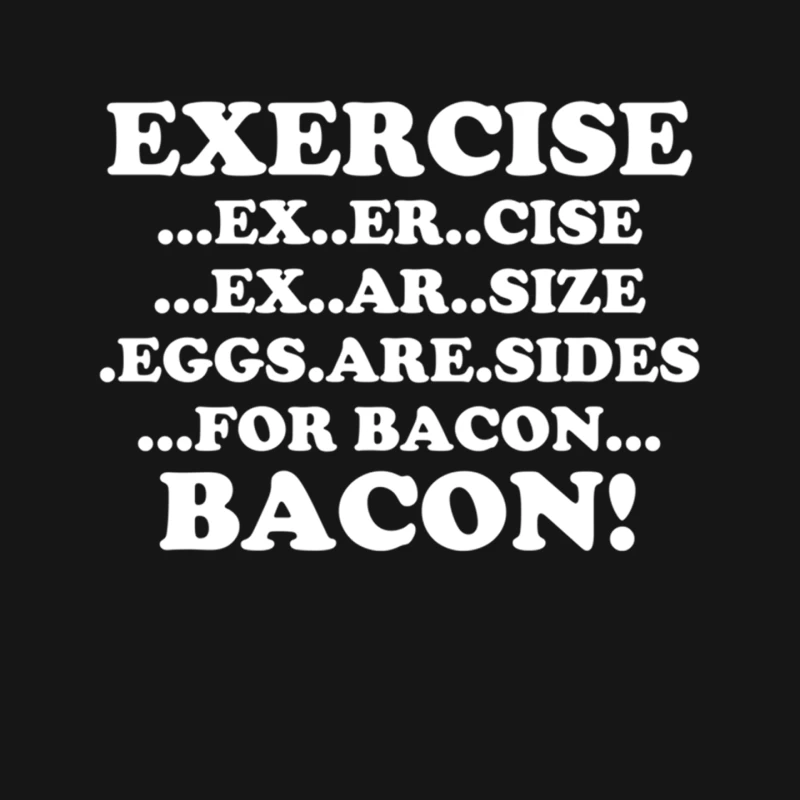 Exercise Eggs are Sides for Bacon Mouse Pad