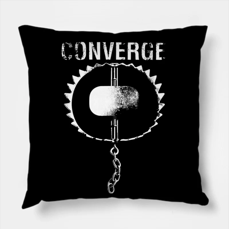 Converge Trap Throw Pillow