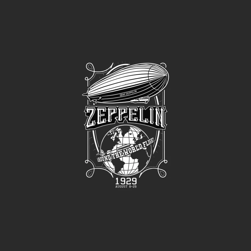 Vintage 1929 Zeppelin Airship Concert Promotional Design Baseball Cap