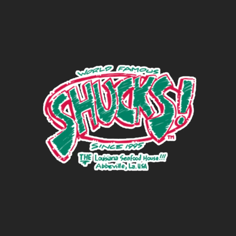 Shucks! Berühmtes Louisiana Seafood Restaurant Logo Herren Pullover Sweatshirt
