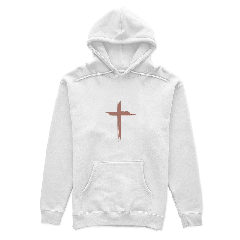 Croix en bois sur noir Femme Sweat à capuche