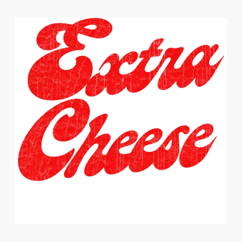 Extra Cheese - 70s Retro Aesthetic Throw Pillow