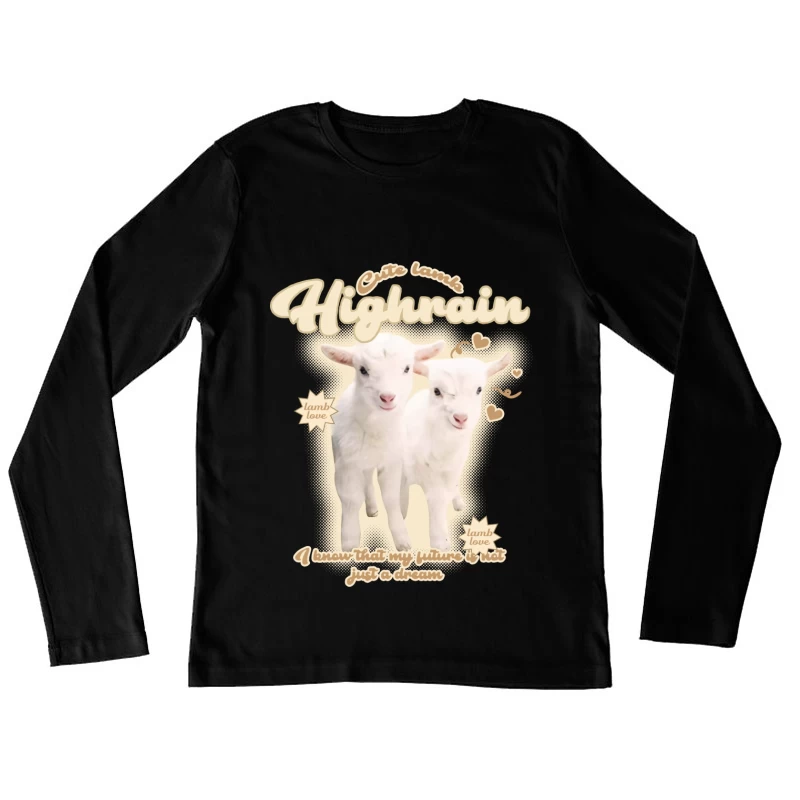 Süße Lämmer und Hoffnung Damen Langarm T-Shirt