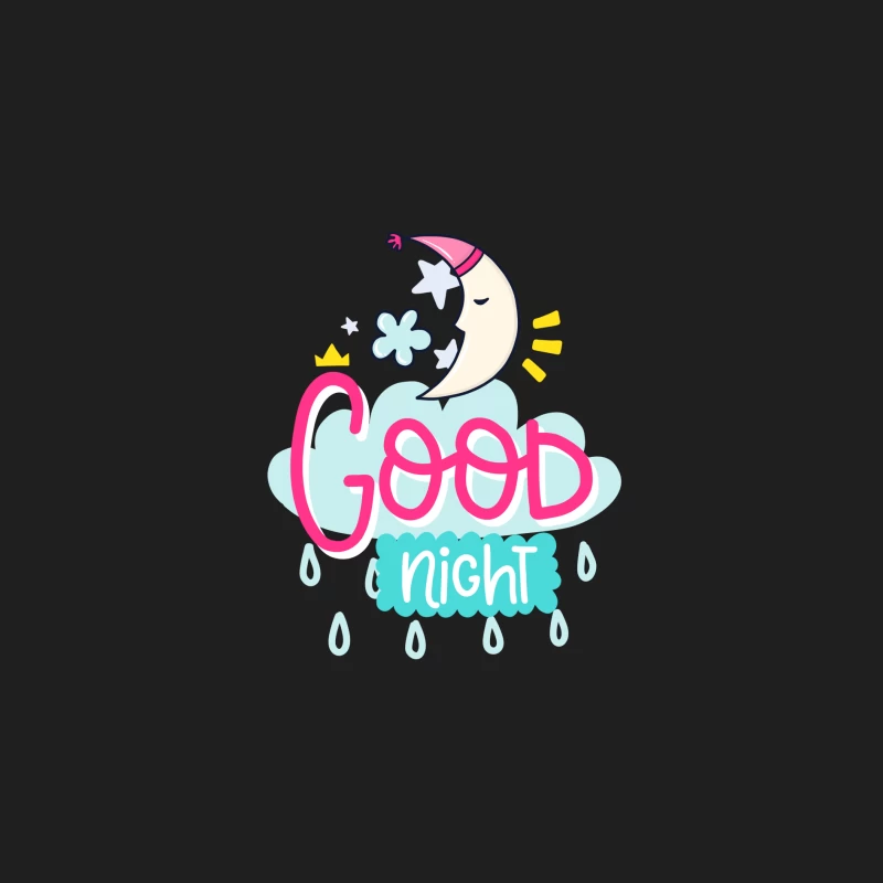 Bonne nuit avec lune joyeuse Homme Débardeur