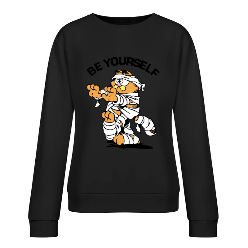 Katzenmumie mit Humor Damen Pullover Sweatshirt
