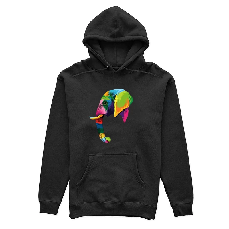 Buntes Elefantendesign Damen Pullover Hoodie