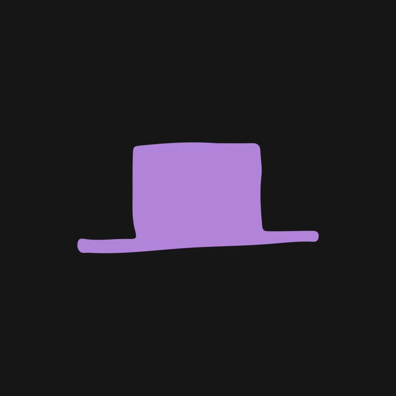 Chapeau haut de forme violet Homme Manches Longues T-Shirt