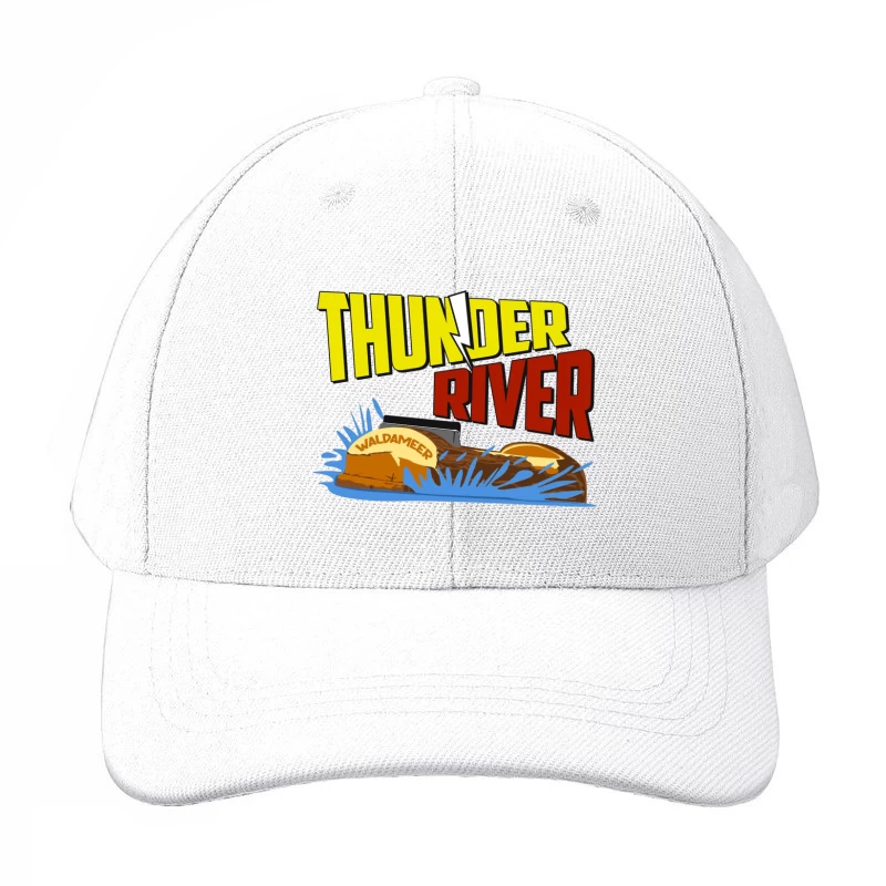 Thunder River Water Ride Logo at Waldameer Park Baseball Cap