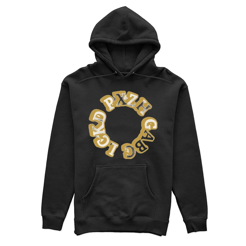 Buchstaben in einem Kreis Damen Pullover Hoodie