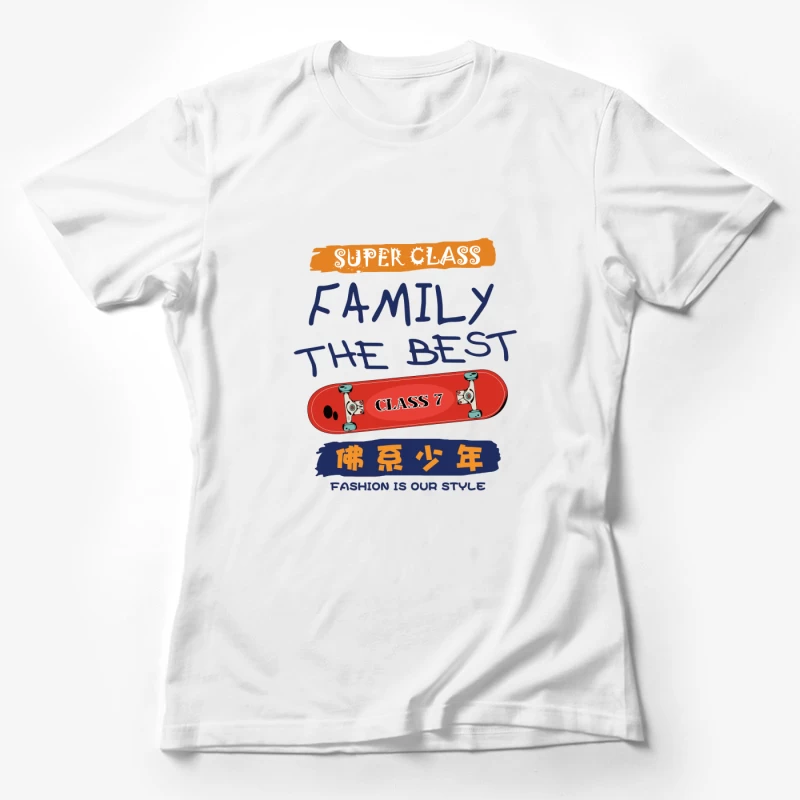 Skateboard Modeklasse Design Damen T-Shirt