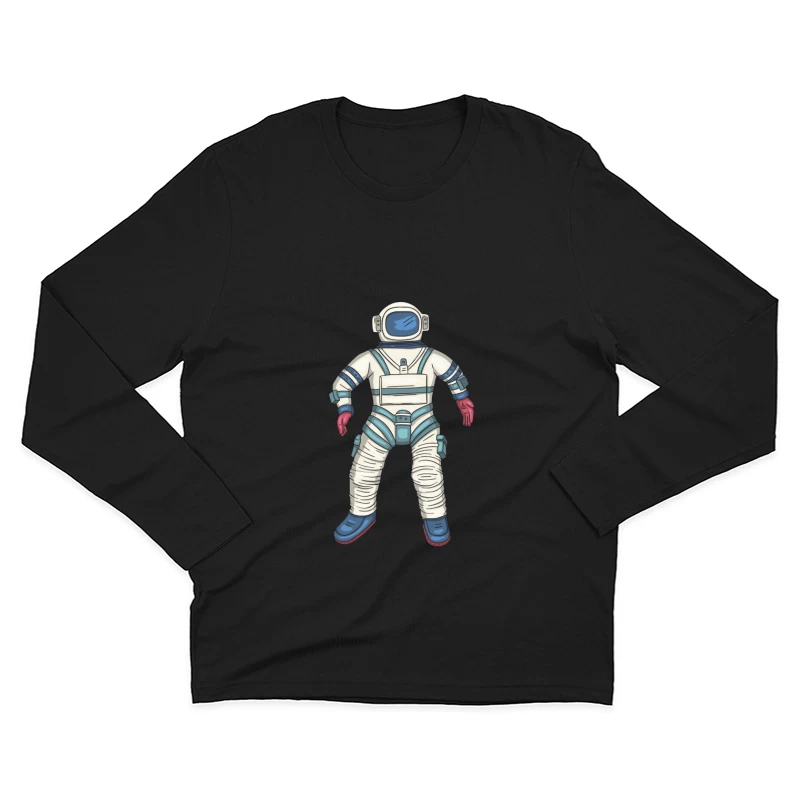 Astronautenanzug Illustration Herren Langarm T-Shirt