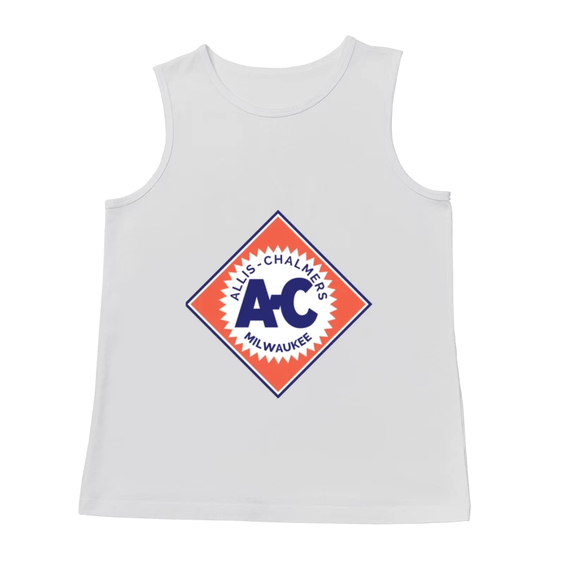 Vintage Allis-Chalmers Milwaukee Industrial Logo Male Tank Top