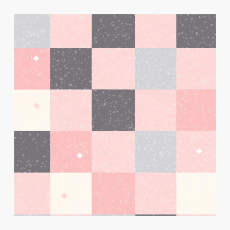Pastel Geometric Square Pattern: Pink and Gray Abstract Background Pin
